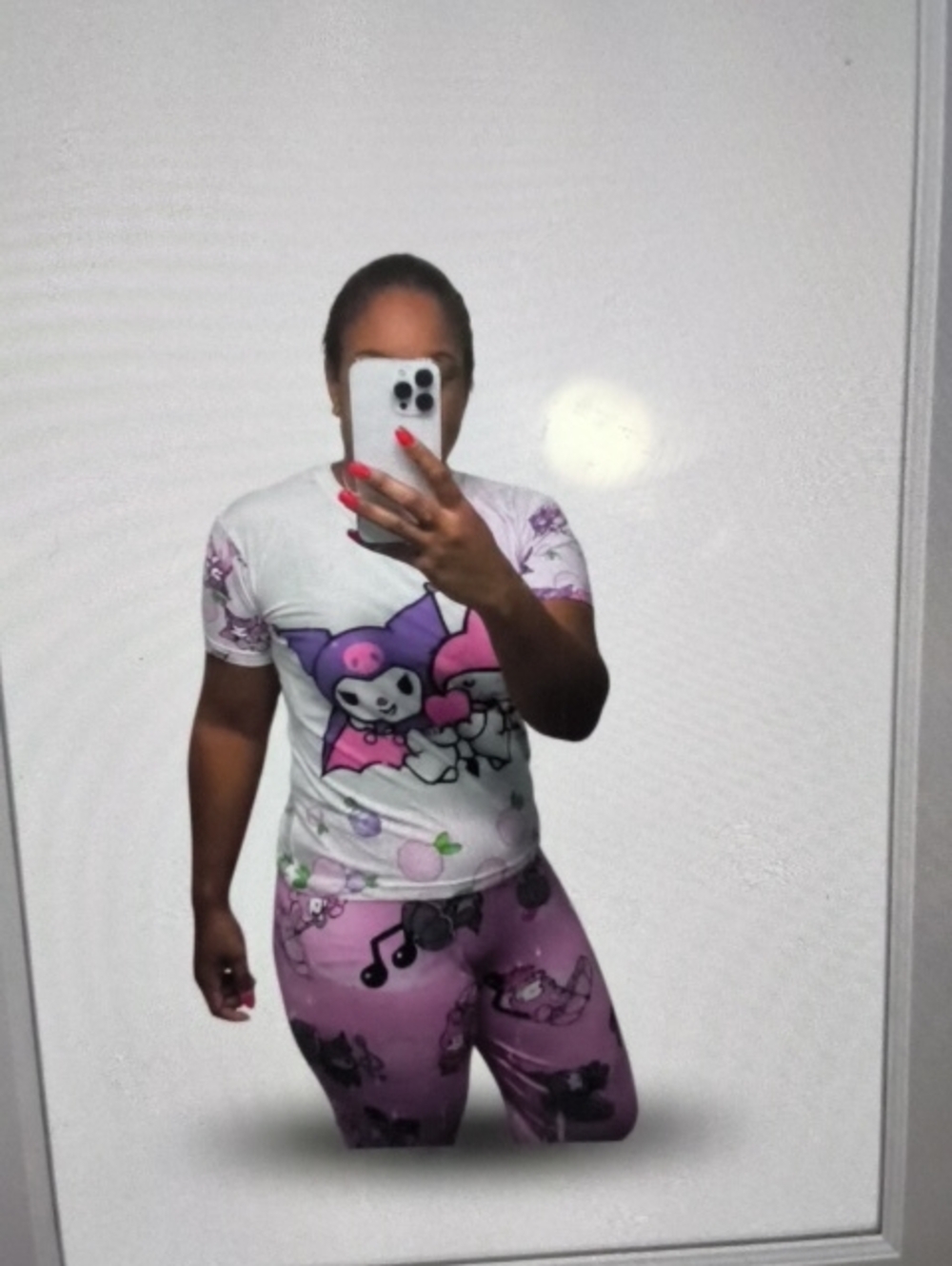 Girls Purple Character Pajama Set